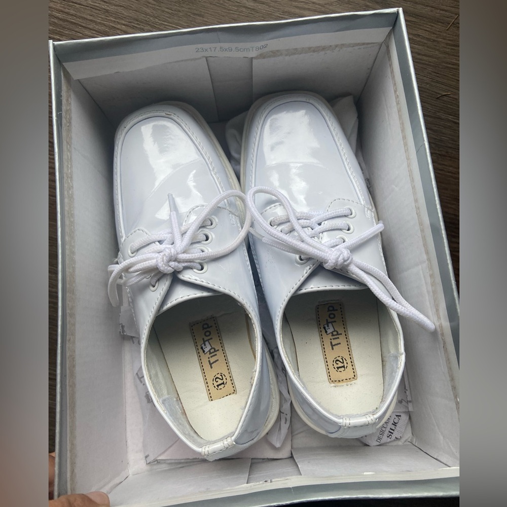 Tip Top Kids White Dress Shoes